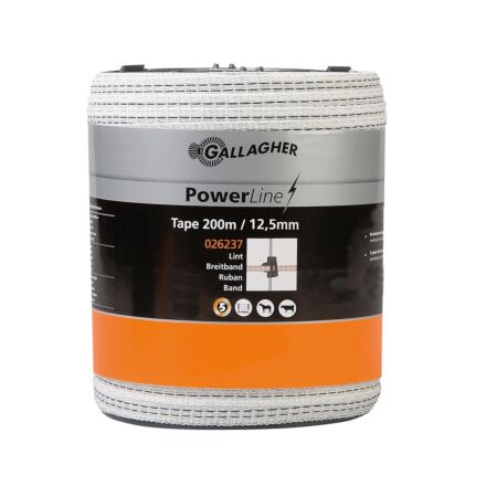 Gallagher PowerLine tape 12.5 mm 200m