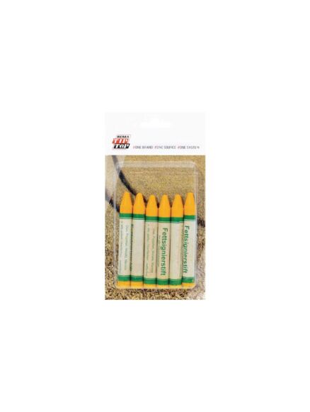 Rema tip top yellow mark-up chalk pack of 6