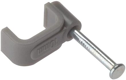 Forgefix Flat Cable Clip Grey 1.5mm x 100