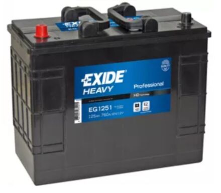 EG1251 Exide Heavy Duty Commercial Professional Battery