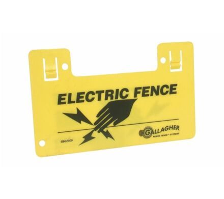 Gallagher Electric Fence Warning Sign