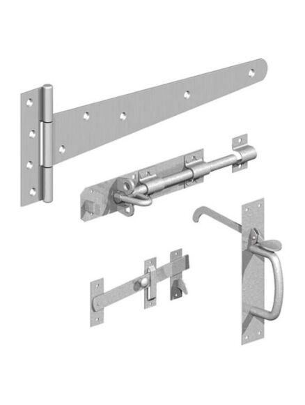 Birkdale GATEMATE® Field Gate Side Gate Kit with Suffolk Latch & 18" Hinges Galvanised
