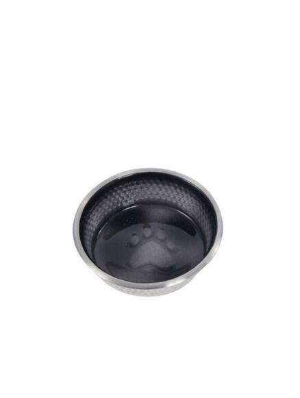 Weatherbeeta Stainless Steel Shade Dog Bowl Black 13cm