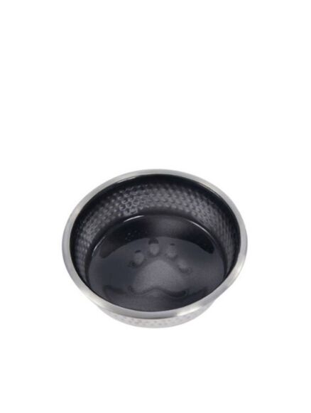 Weatherbeeta Stainless Steel Shade Dog Bowl Black 16.5cm